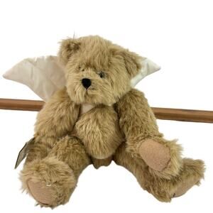 Ganz Cottage Collectables HOLLY Beige Angel Bear 12" Stuffed Plush Jointed NEW